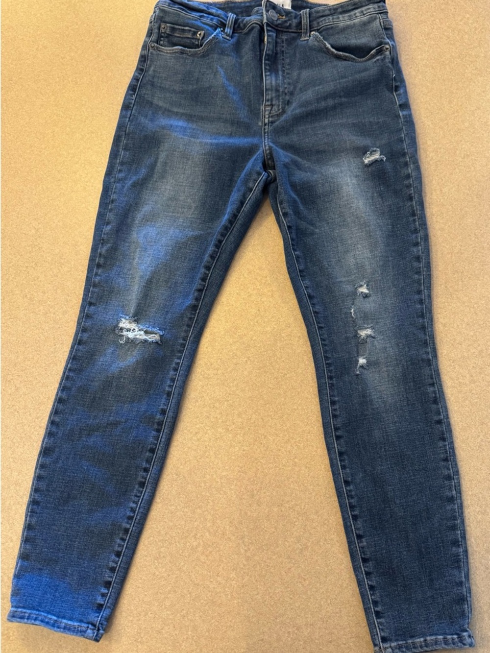 pistola Dark Wash Distressed Skinny Jeans